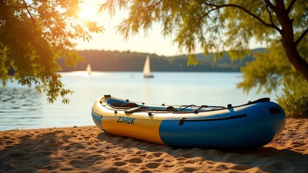 Aufblasbares Kajak: Flexibel für jeden Wassersport abenteuer
