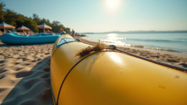 Aufblasbares Kajak: Flexibel für jeden Wassersport abenteuer